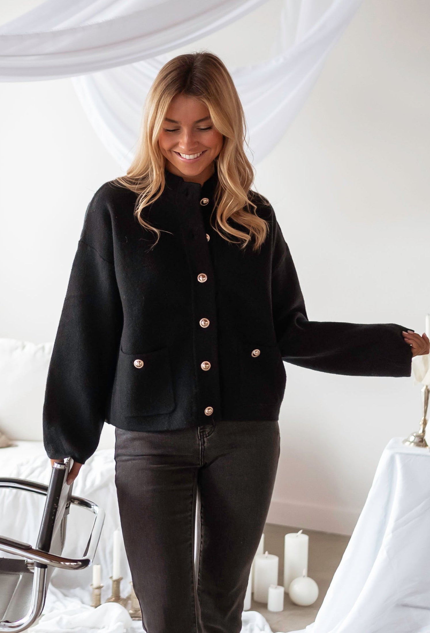 Black Livia Cardigan