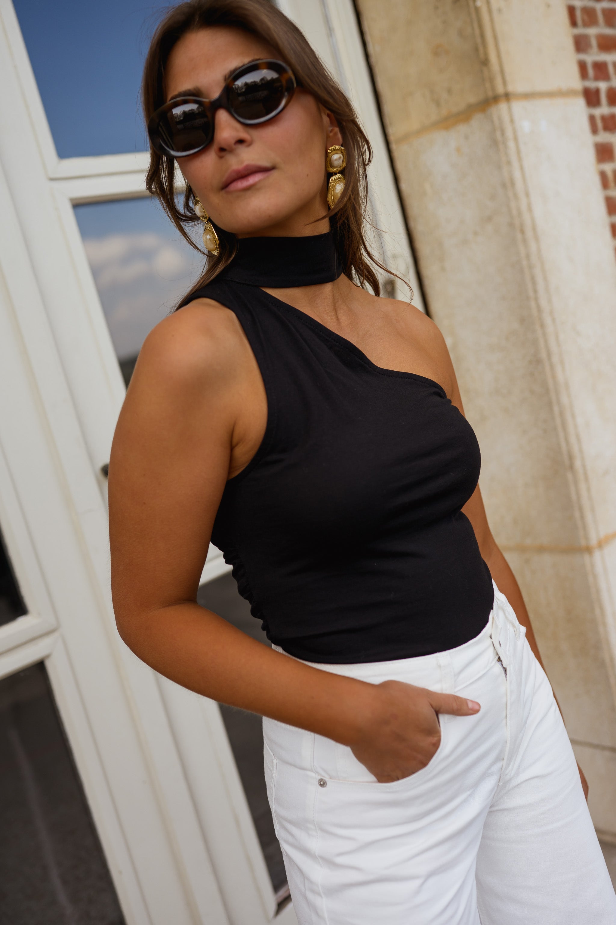 Black Coralie Top