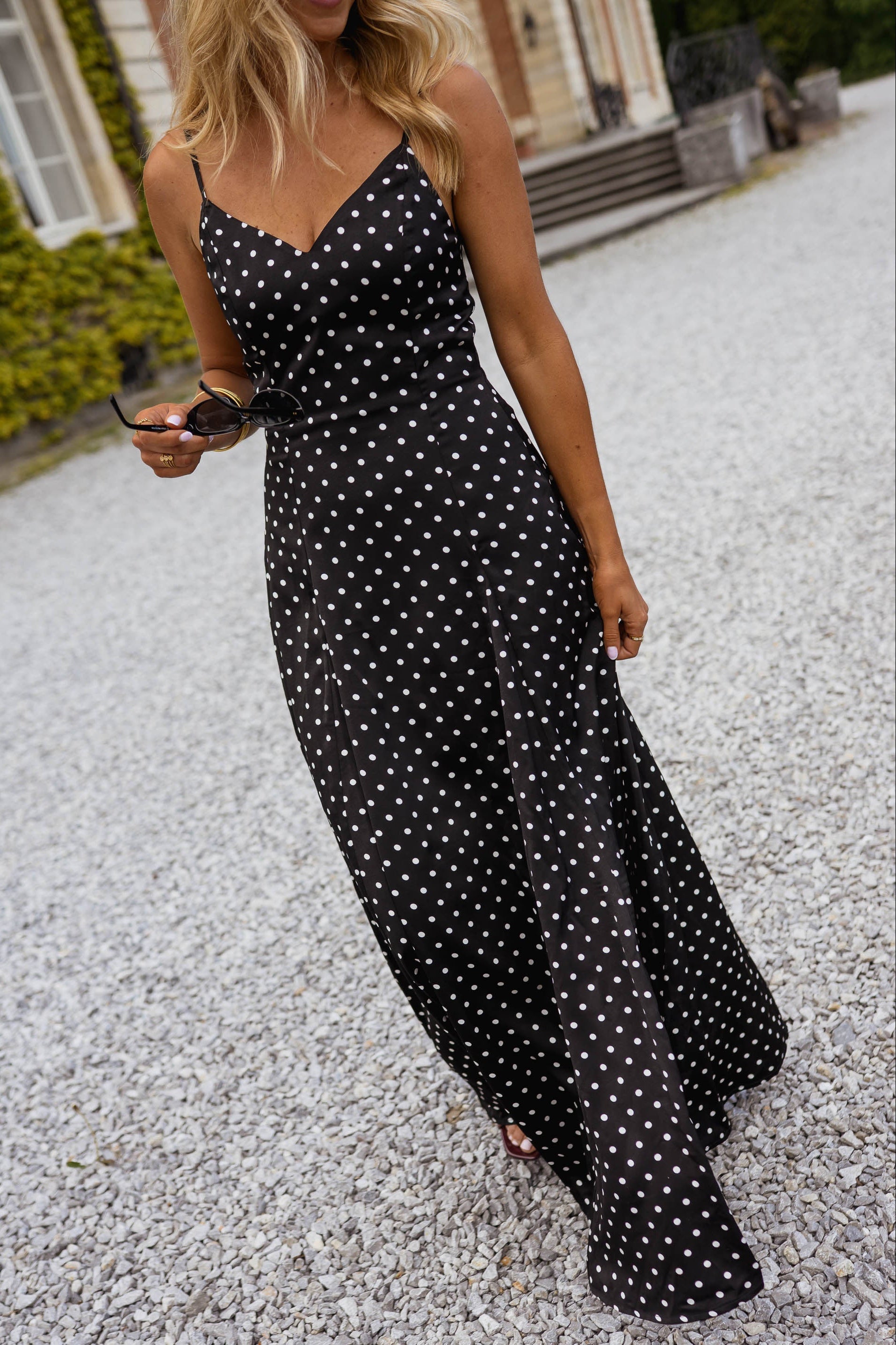 Black Polka Dot Adelaide Dress