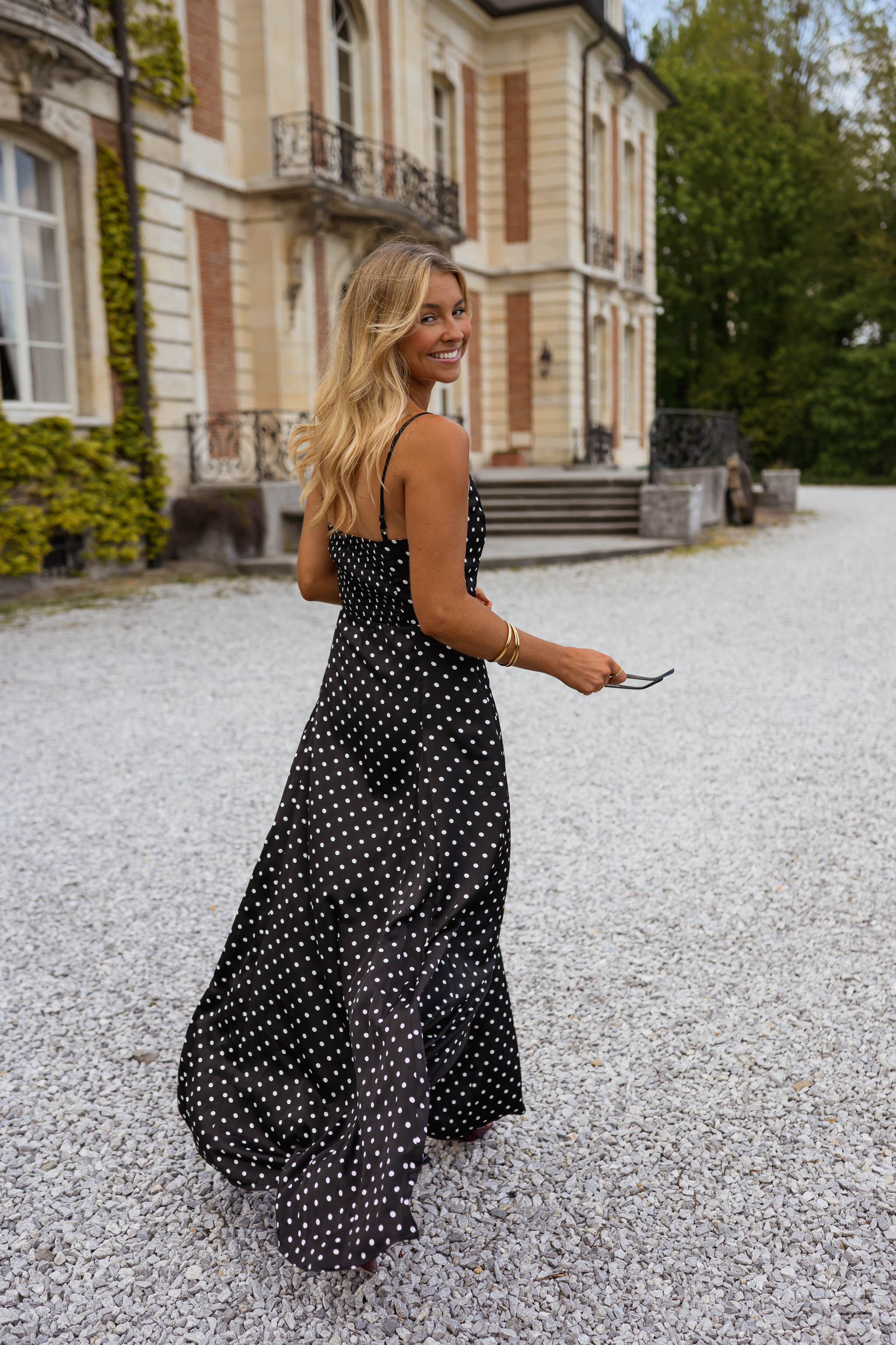 Black Polka Dot Adelaide Dress