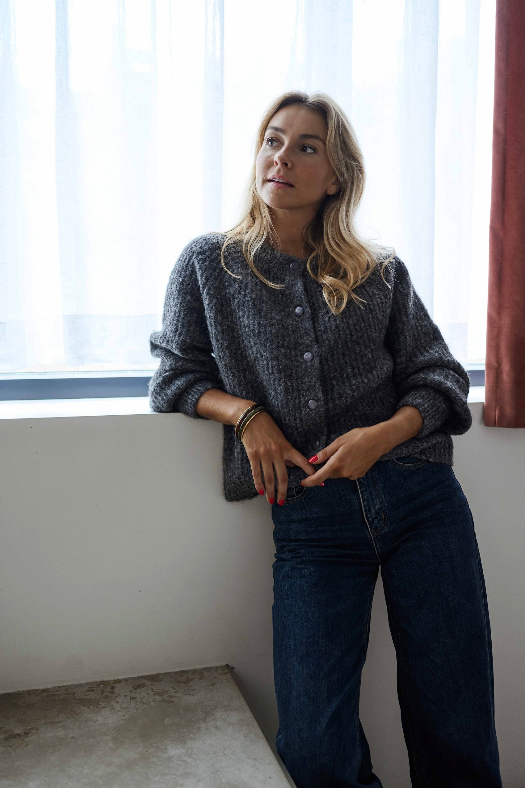 Grey Elony Cardigan