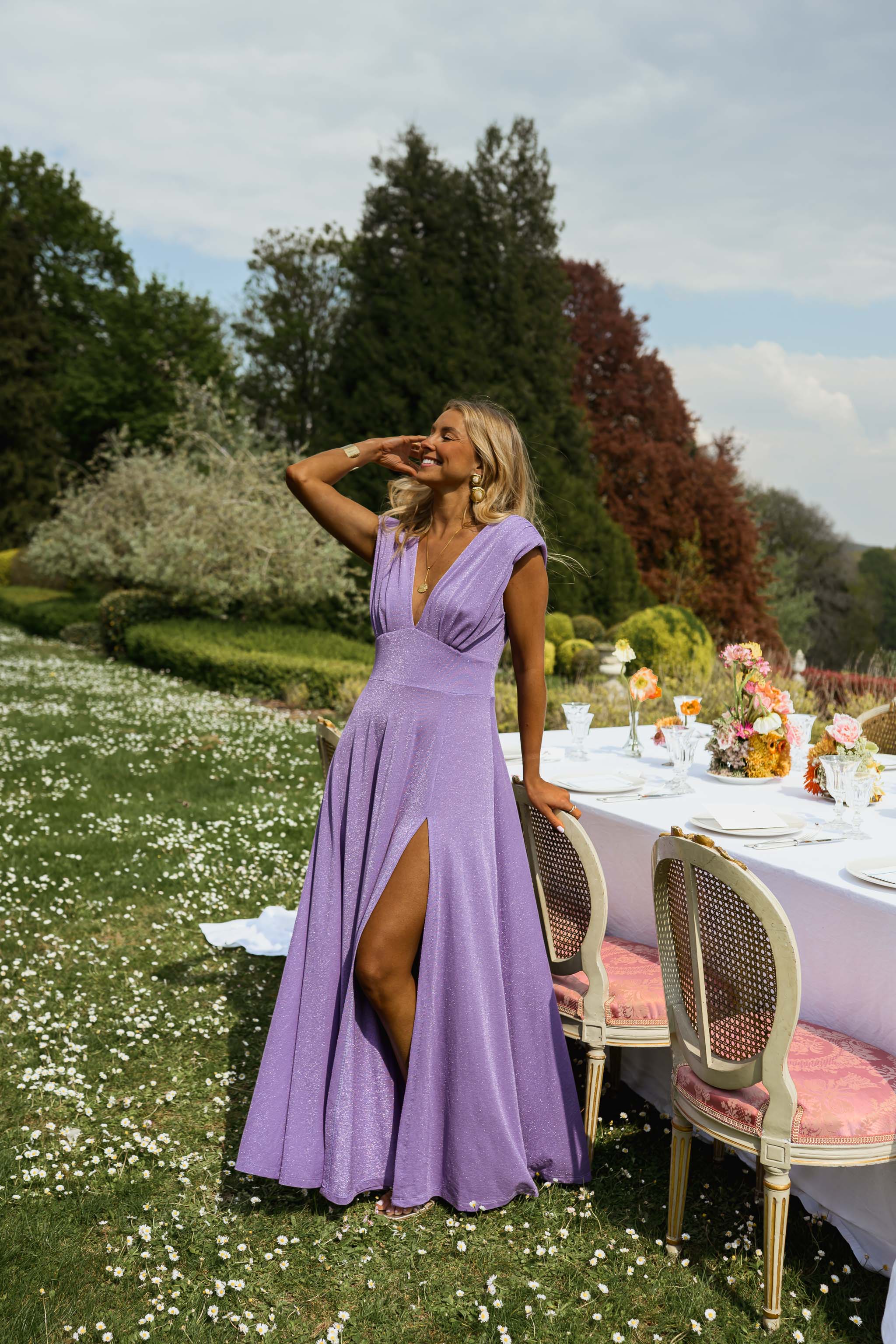 Glittery Lilac Lya Dress