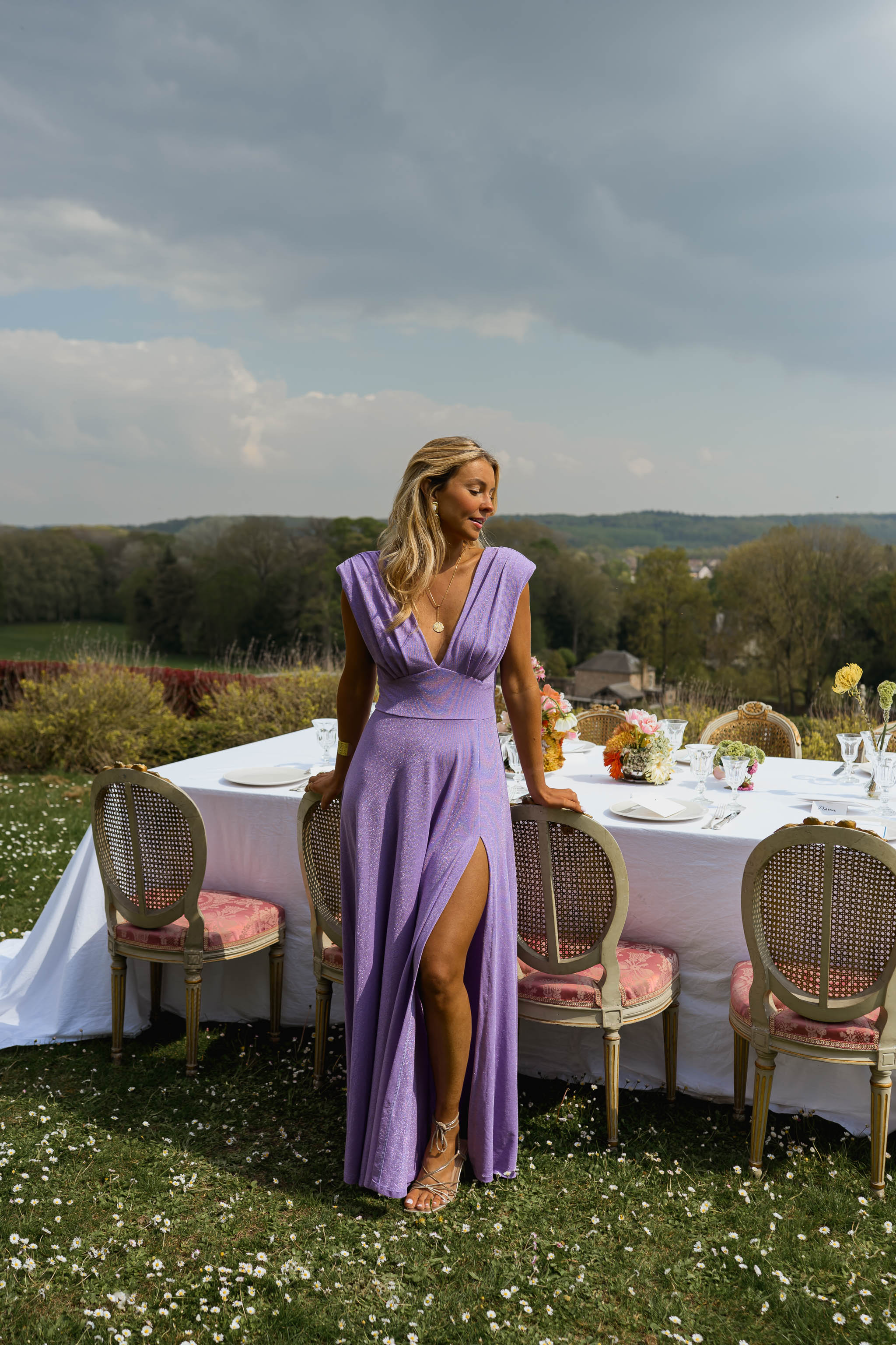 Glittery Lilac Lya Dress