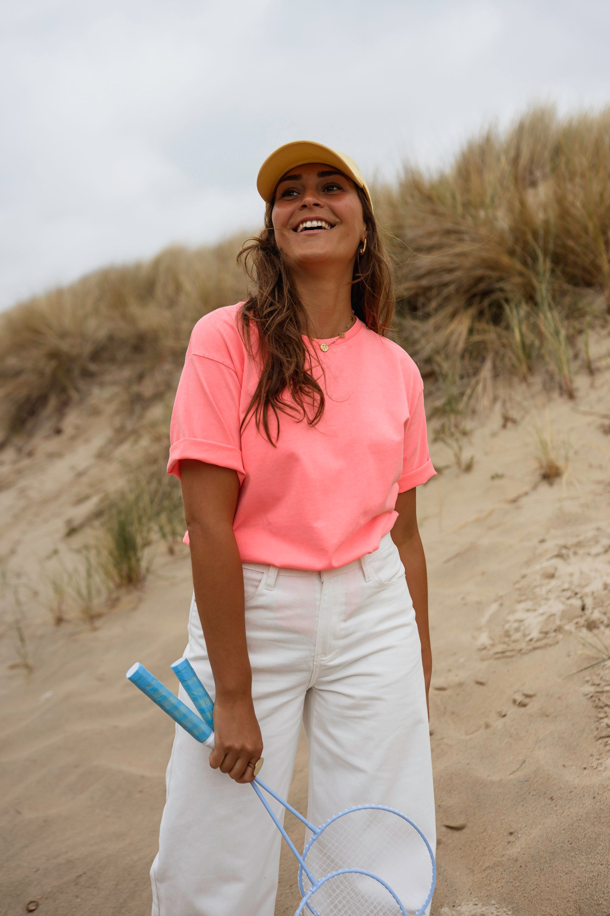Neon Peach Lyne T-Shirt