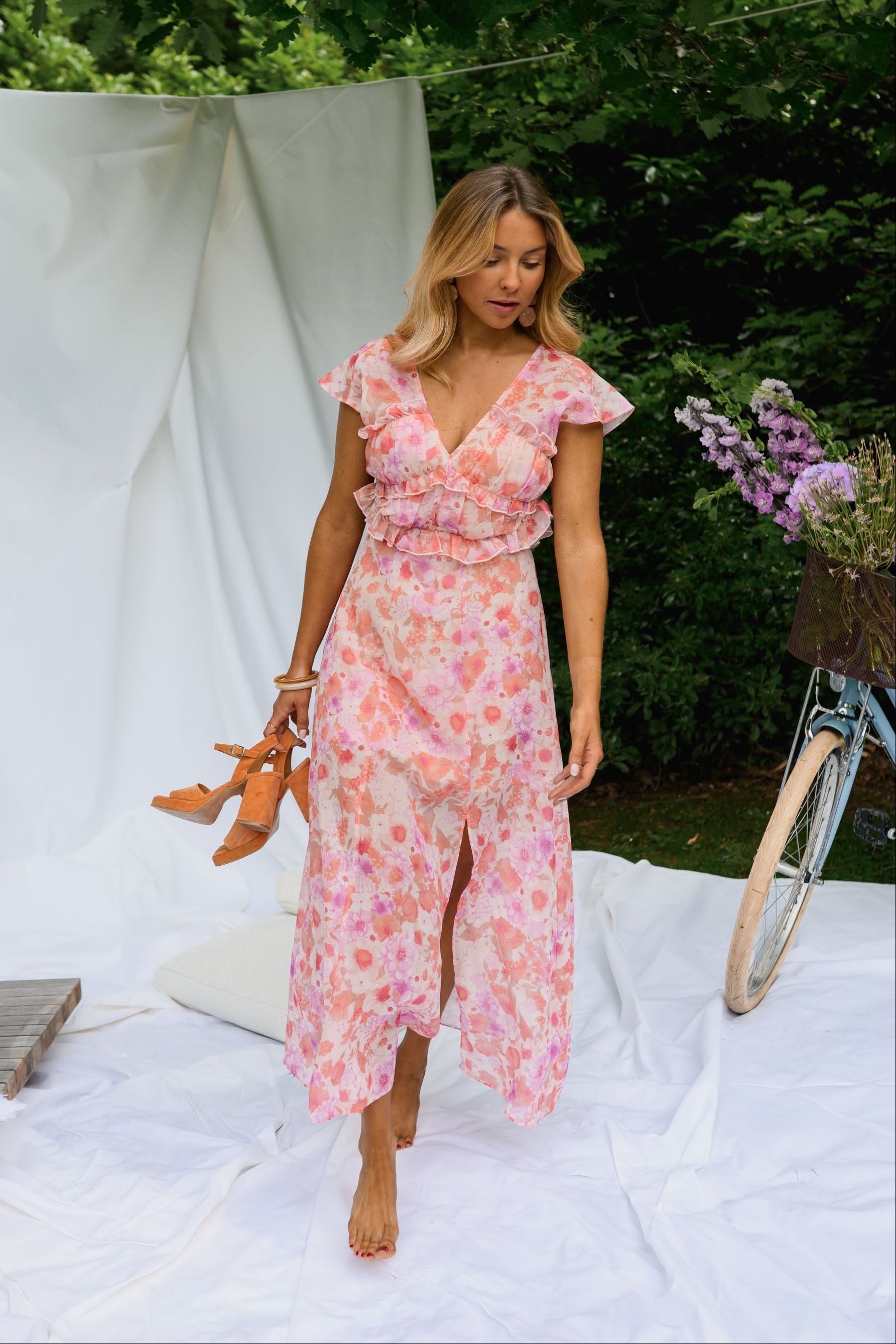 Pink Floral Odile Dress