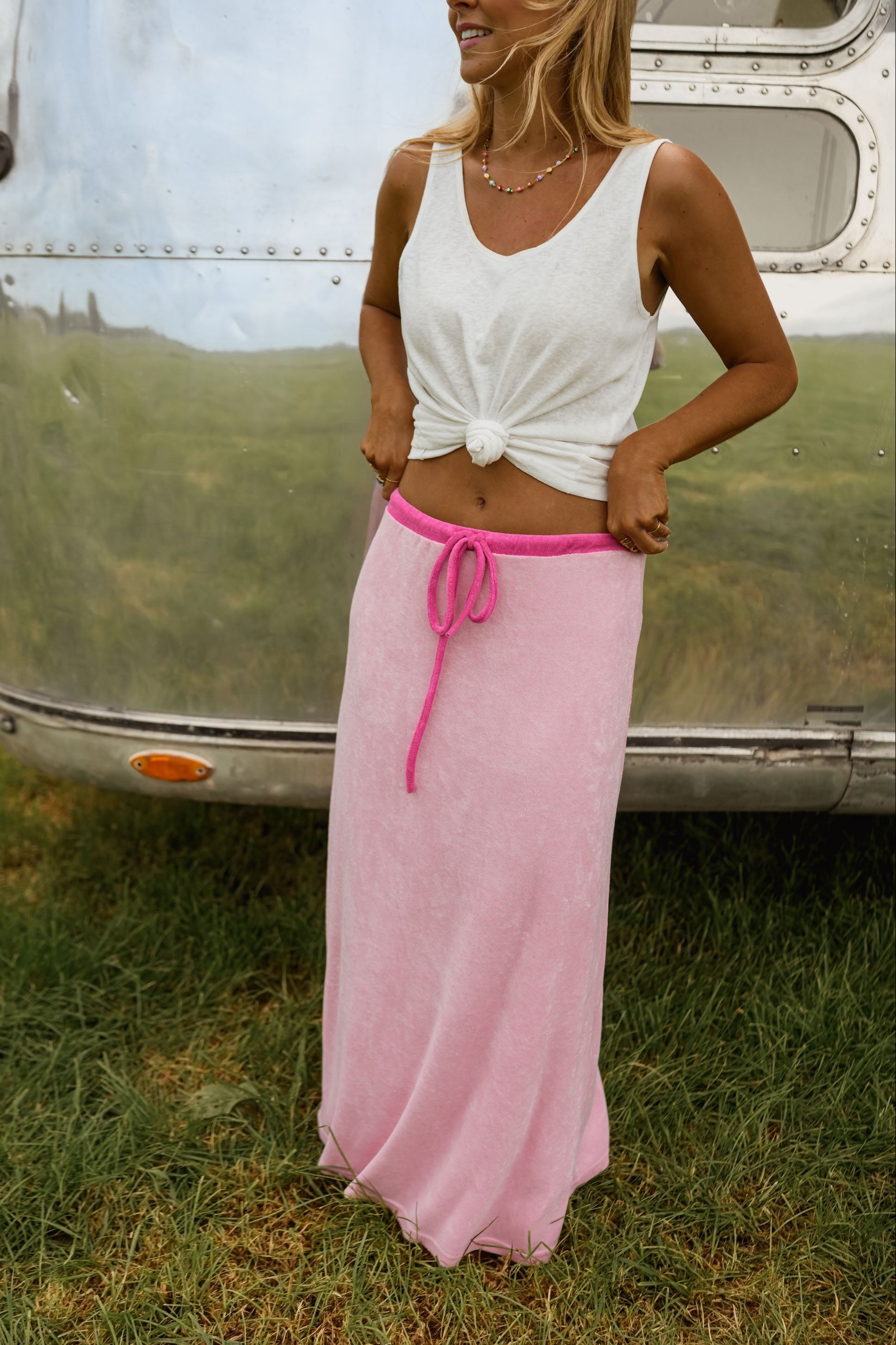 Pink Lilly Maxi Skirt