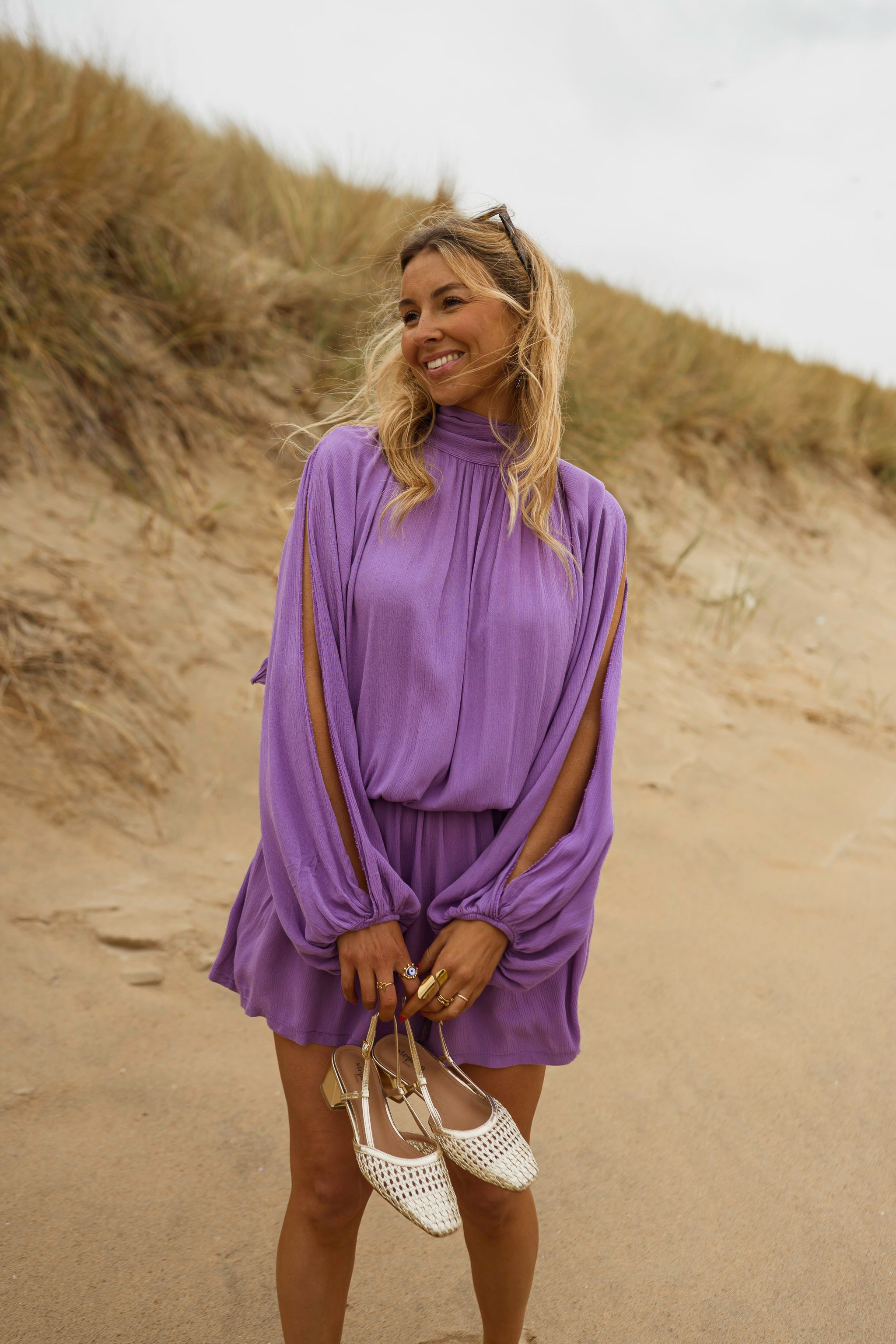 Purple Lexy Romper