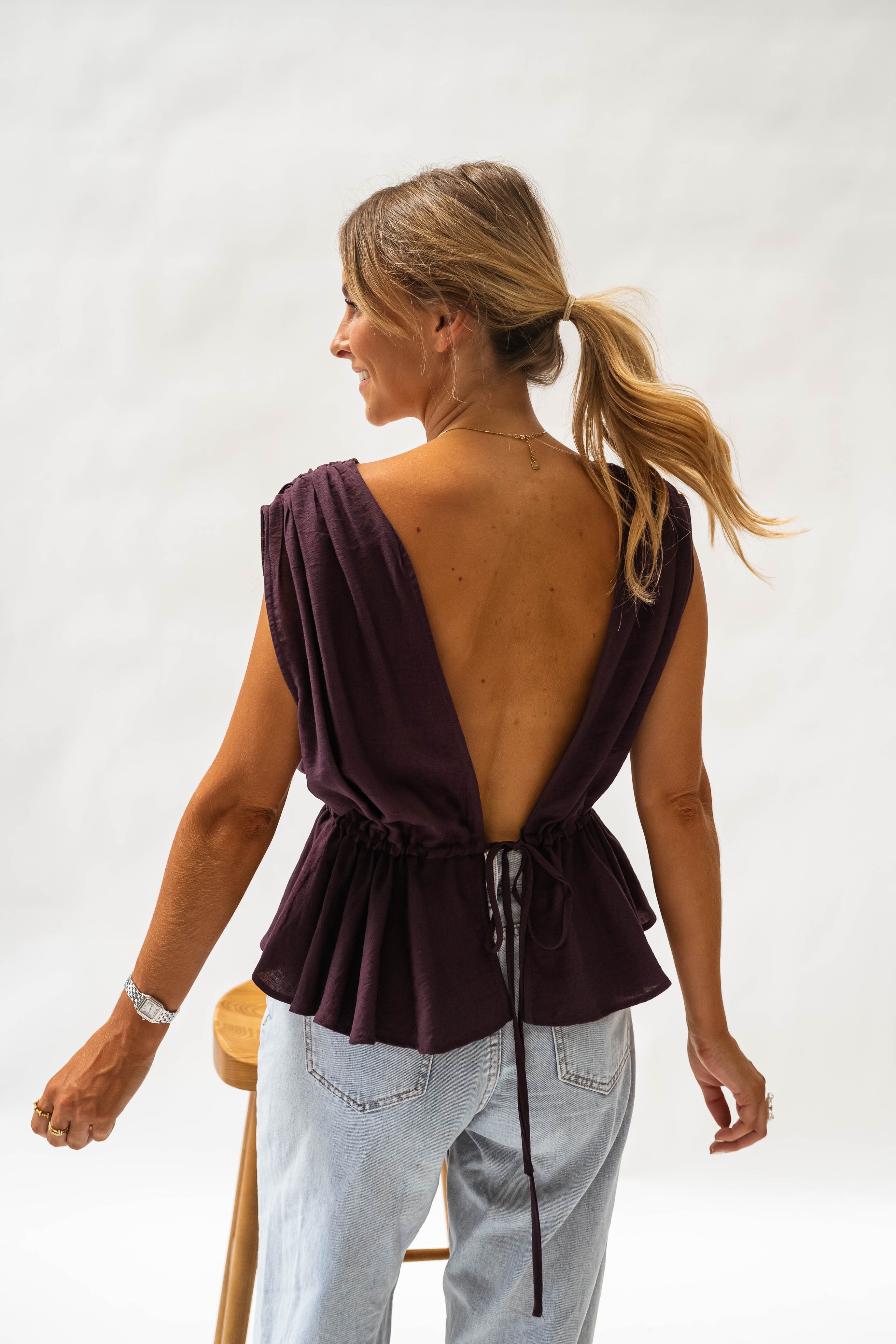 Purple Nola Top