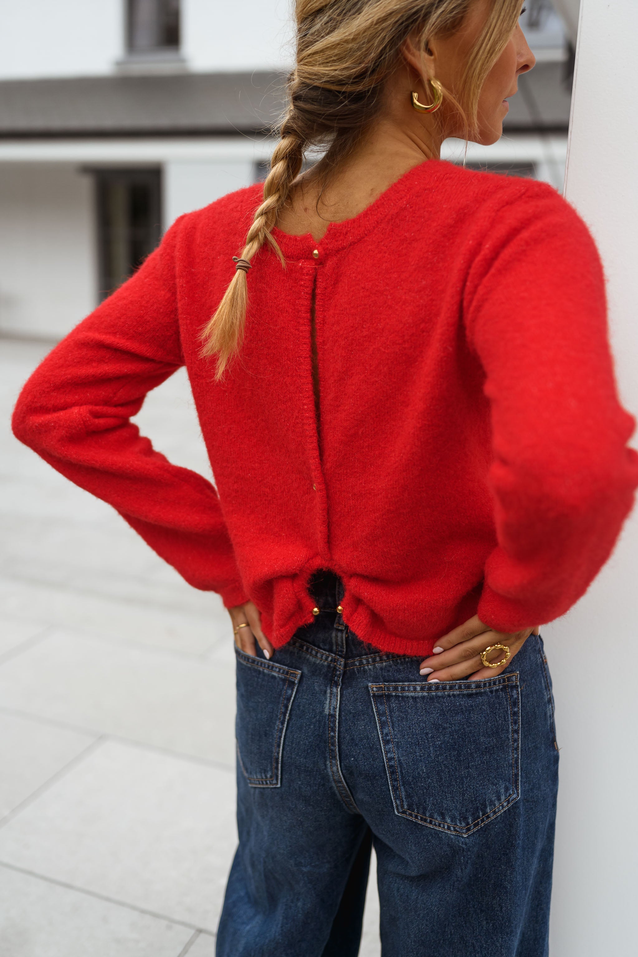 Red Adel Sweater
