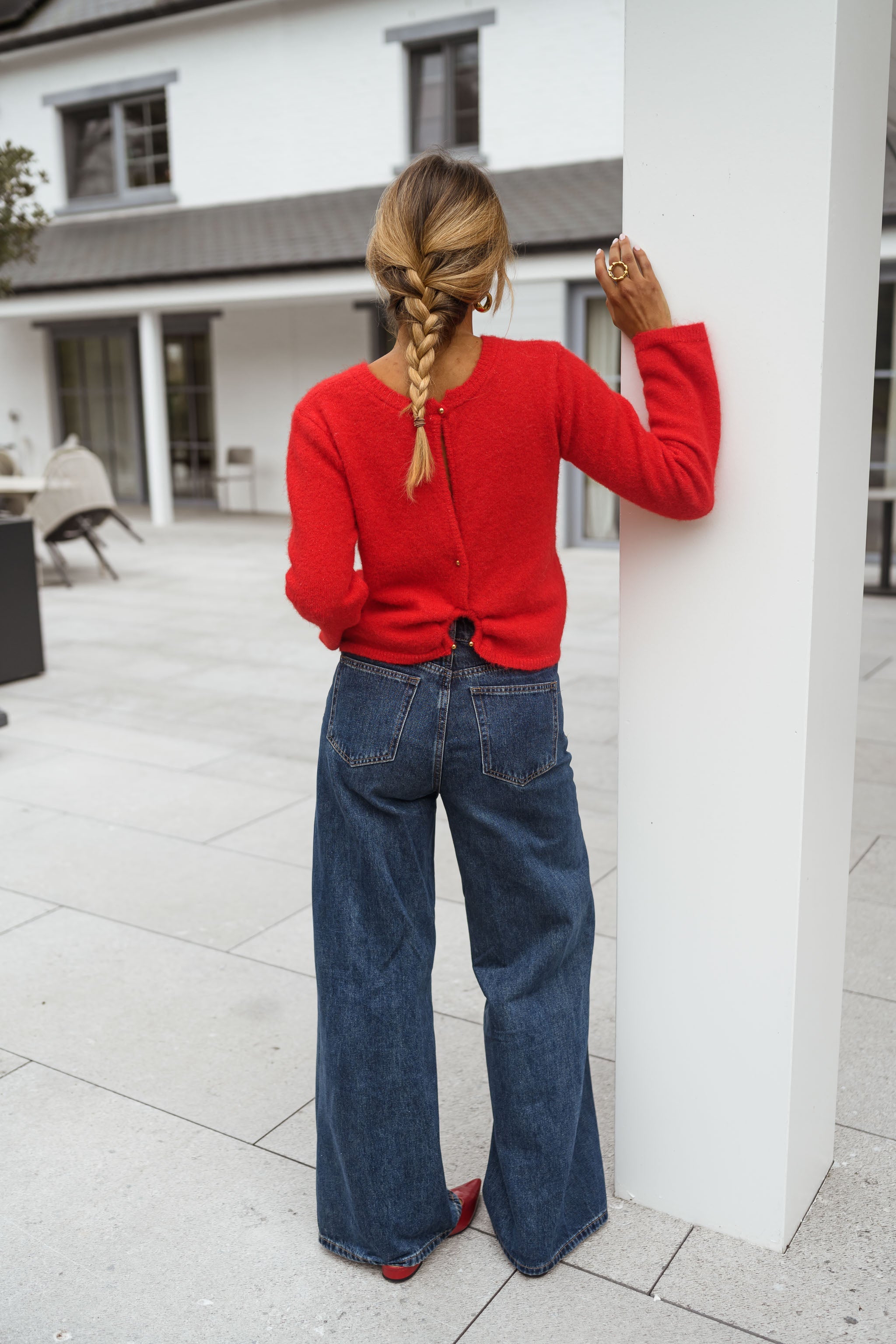 Red Adel Sweater