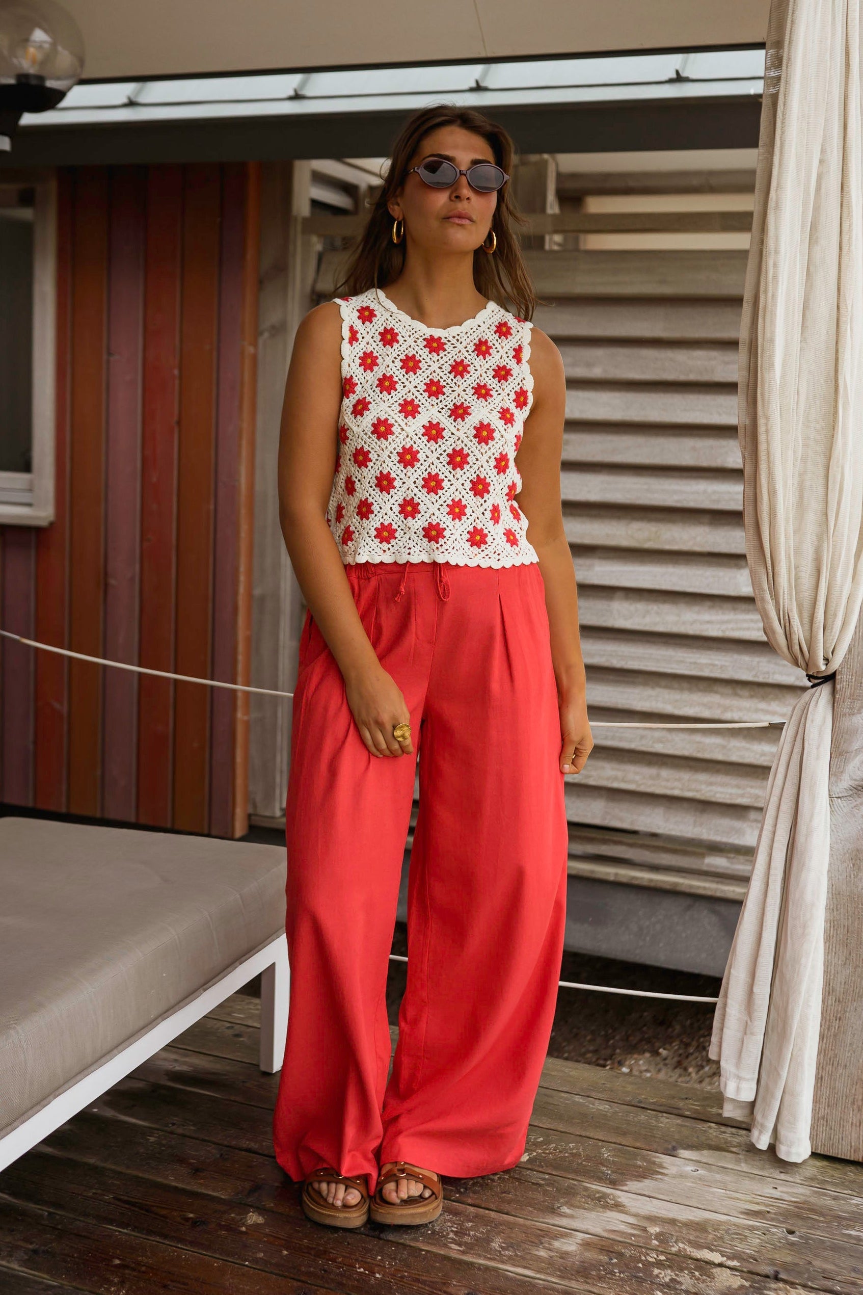 Red Levi Pants