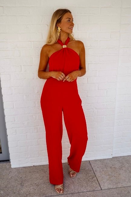 Red Mya Jumpsuit