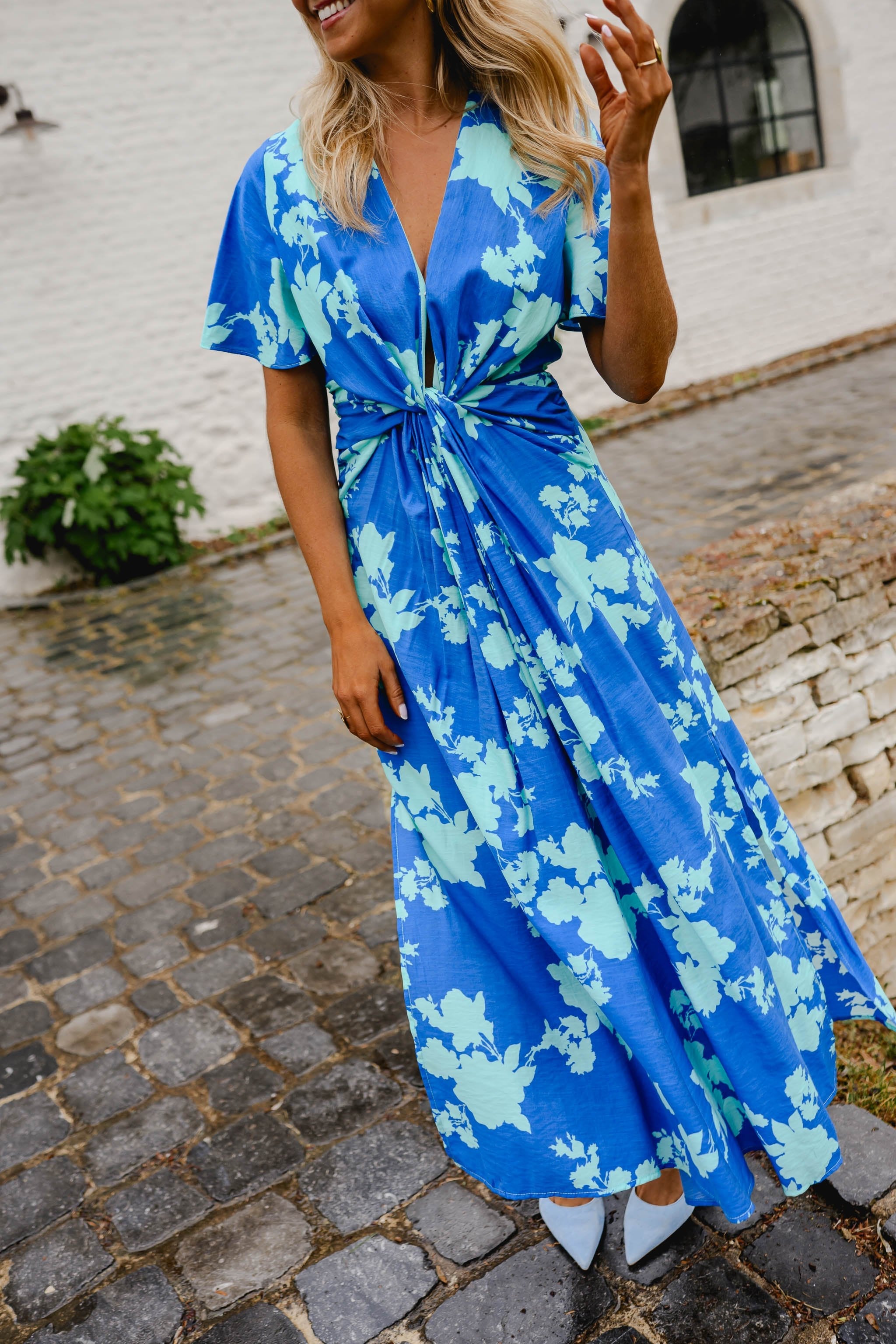 Blue Floral Joanny Dress