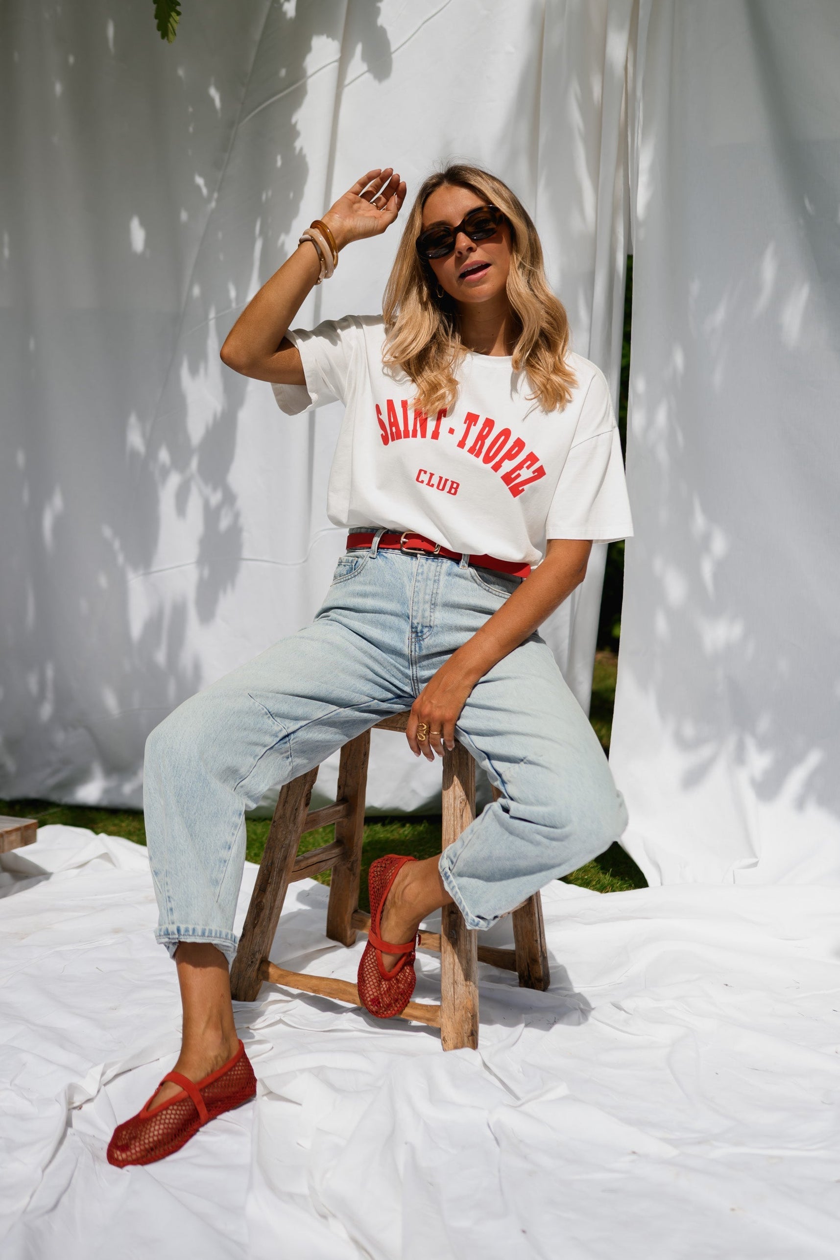 Red Saint Tropez T-Shirt